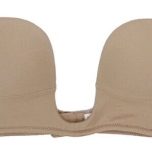 38C Fullness Women's Ultra Deep Cleavage Push Up Padded Low Cut Plunge V Bra